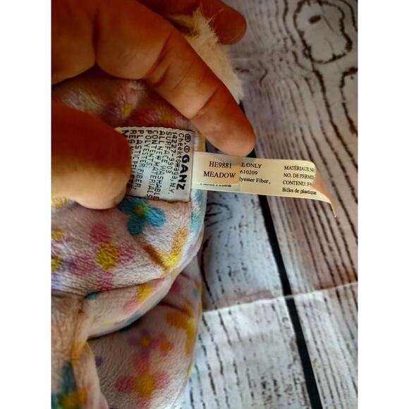 GANZ SPRING MEADOW BUNNY RABBIT EASTER Plush Blue Yellow Purple FLOWERS - Picture 7 of 7